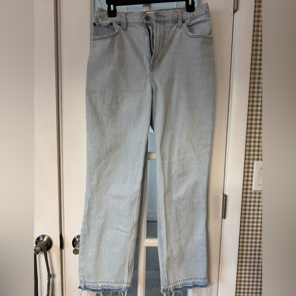 A&F 90’s straight ultra high rise